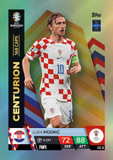 Luka Modric Croatia Topps Match Attax EURO 2024 Centurion #CC3